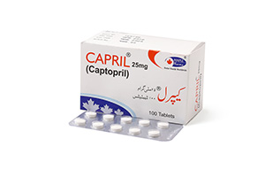 Capril 25mg 100 tablets Capril 25mg 100 tablets