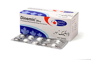 Dinemic 20mg 100 tablets